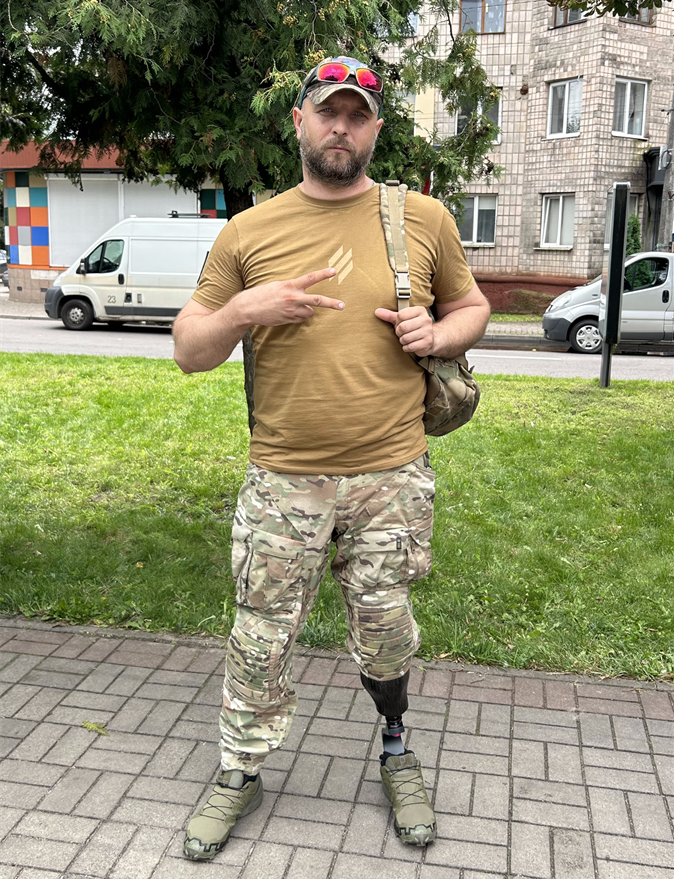 Ветеран Сергій Євтушенко на "Сарненській звитязі".