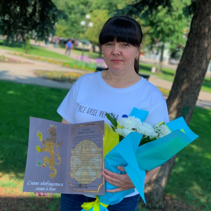 Тетяна Робейко отримала нагороди сина.