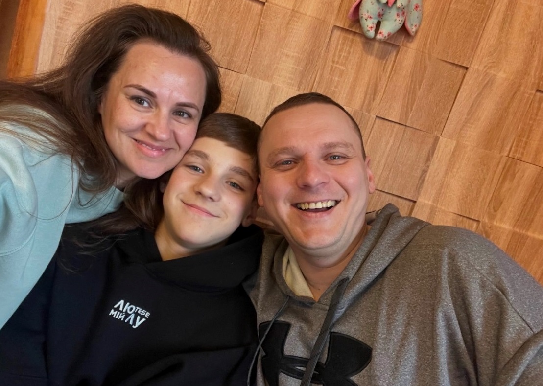 Ігор Кристинський з сім'єю.