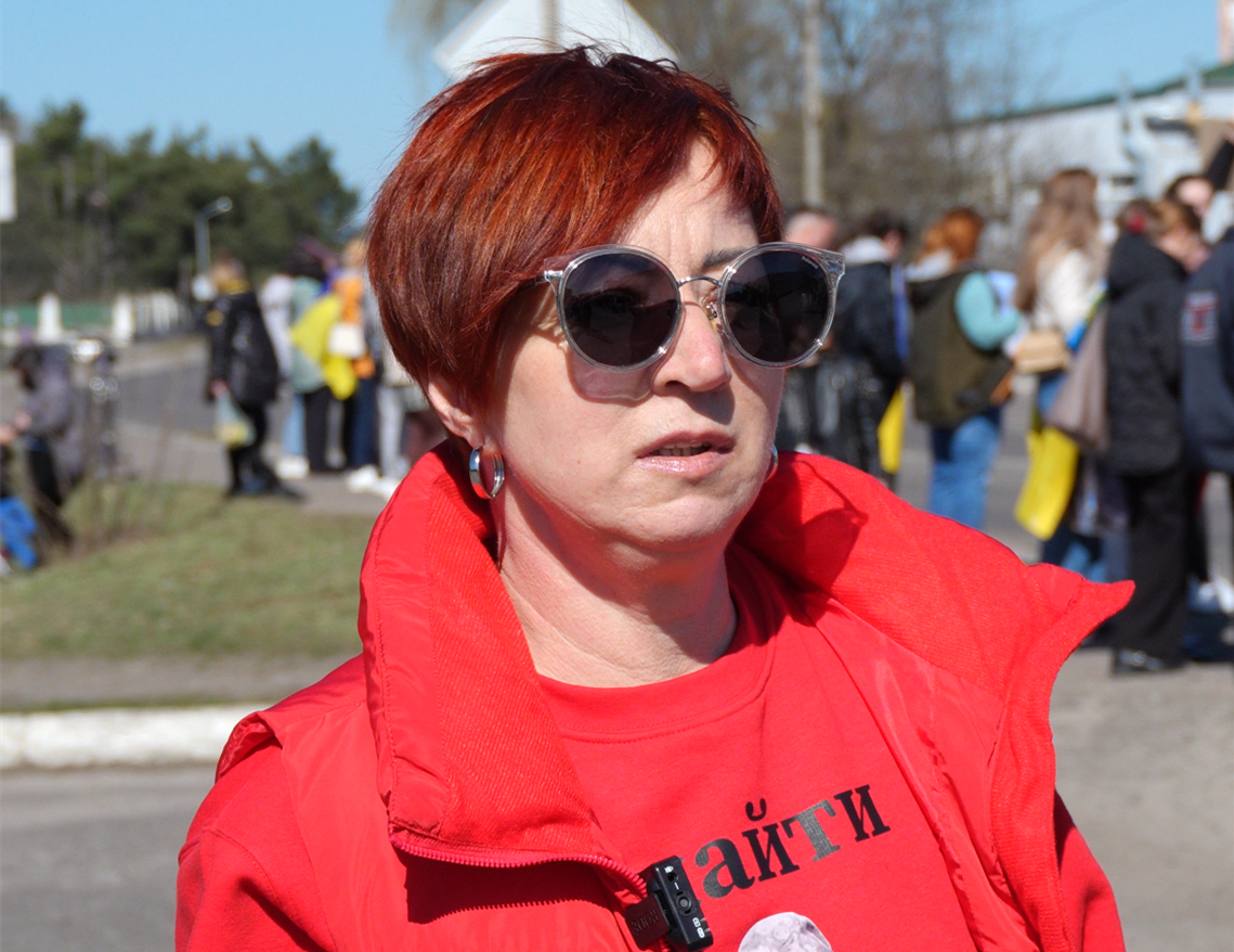 Учасниця акції Оксана.