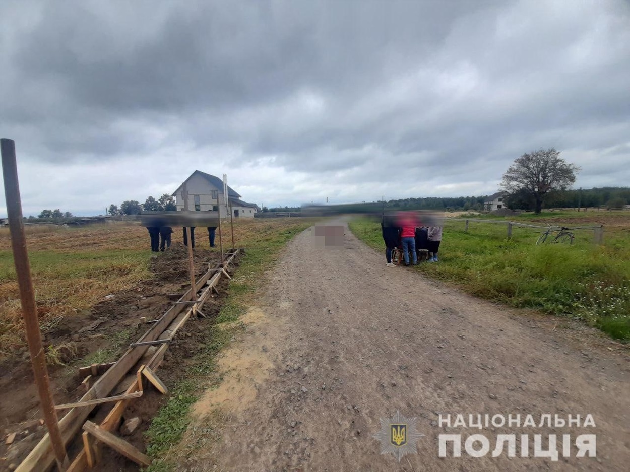 Місце ДТП в селі Чабель