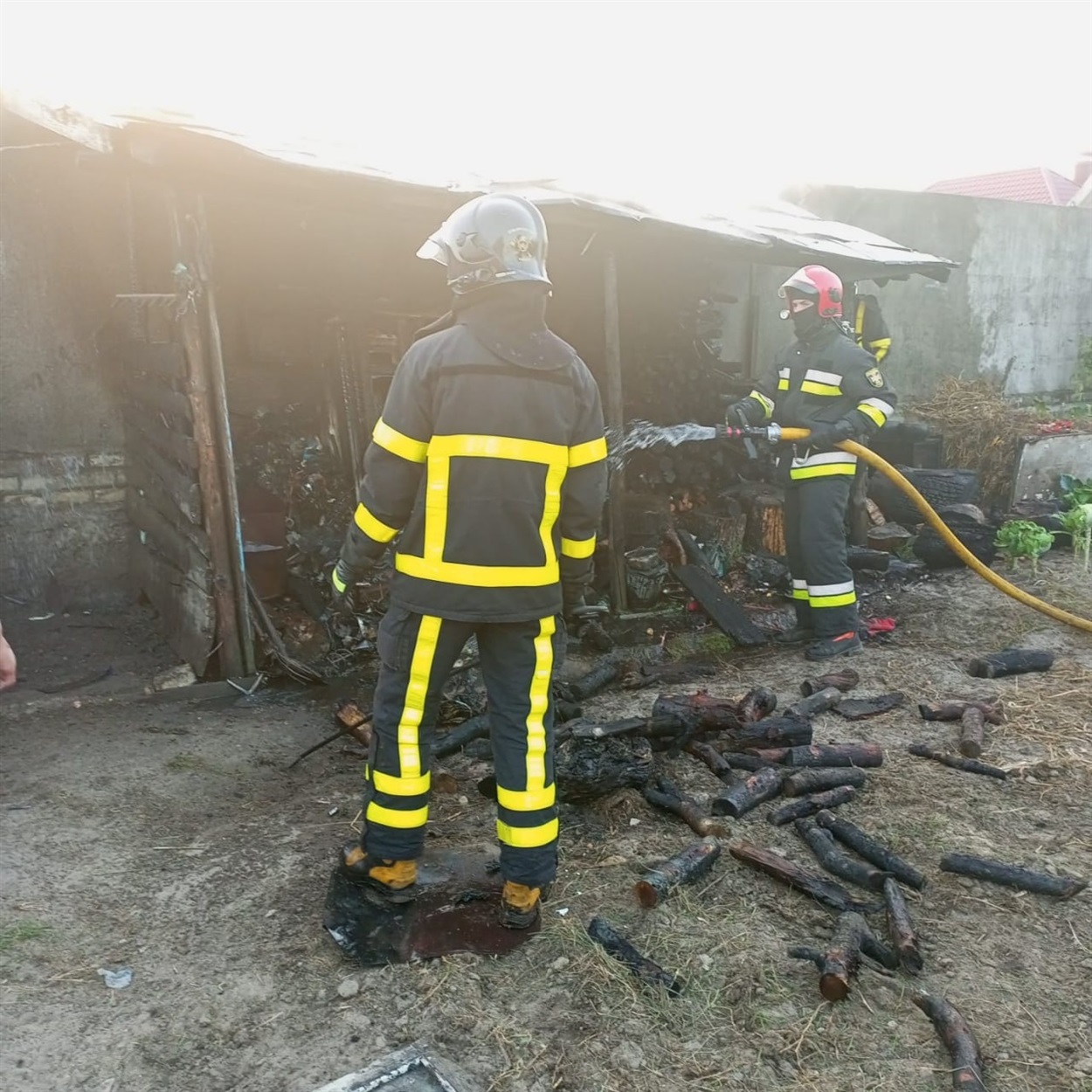 Ліквідація пожежі в Сарнах.