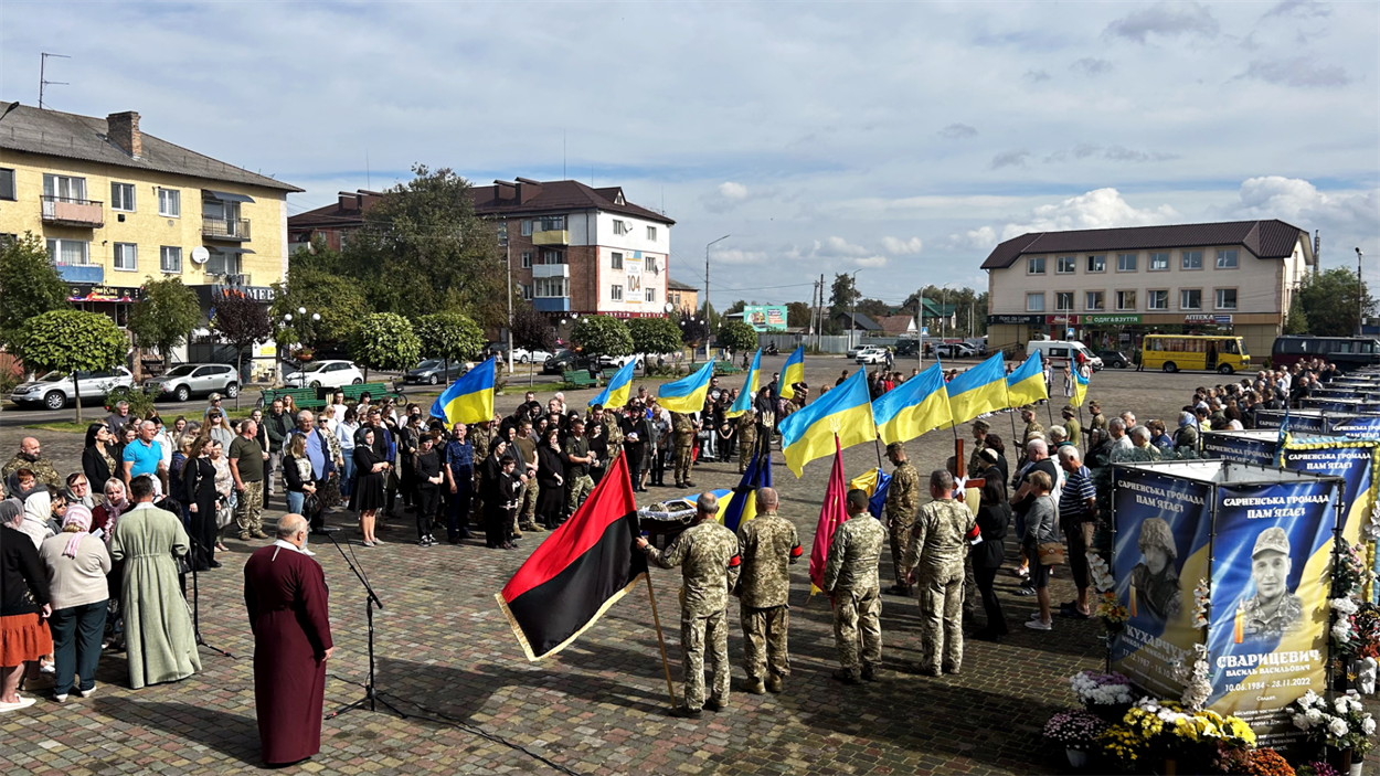 Прощання з воїном.