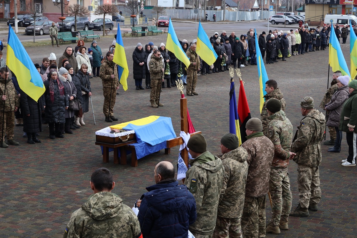 Прощання з воїном.