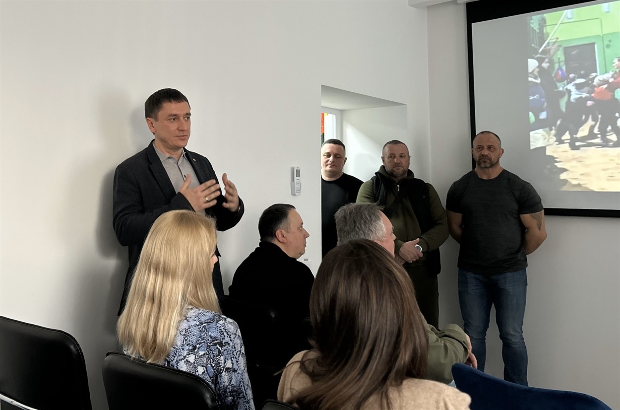 Сарненський міський голова Руслан Серпенінов на презентації.