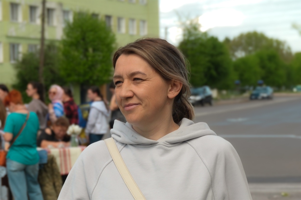 Людмила Вовчик, ініціаторка акції.