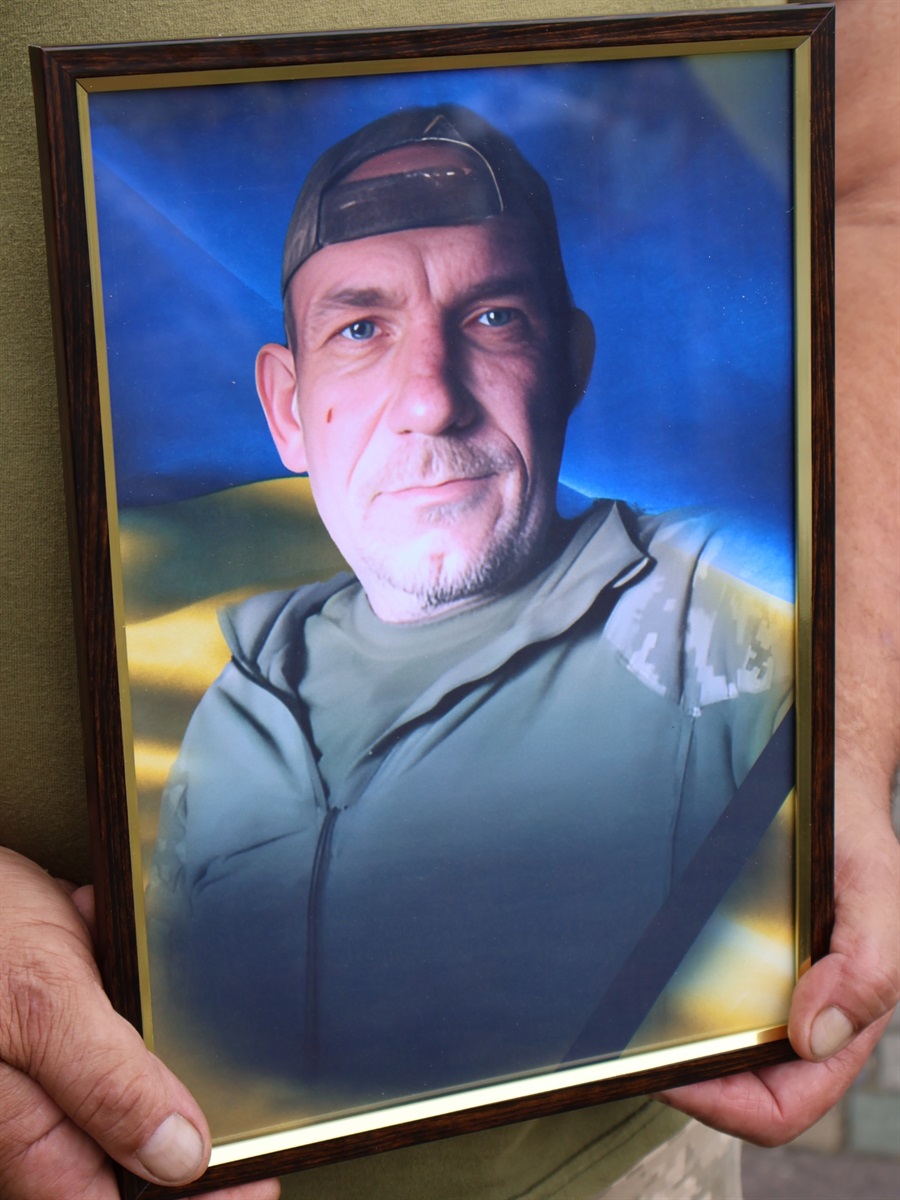 Портрет загиблого захисника Григорія Мальцева.