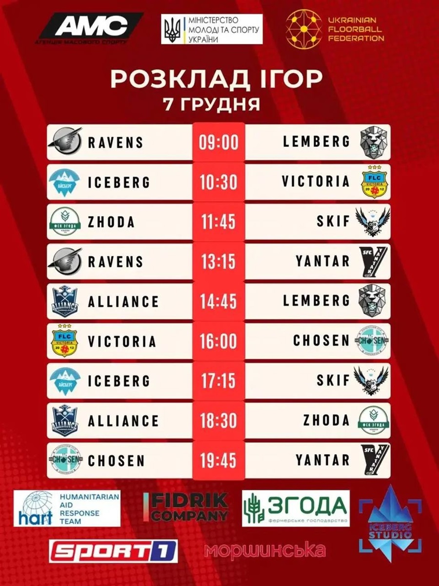 Найкращі гравці України зіграють у флорбол у Сарнах