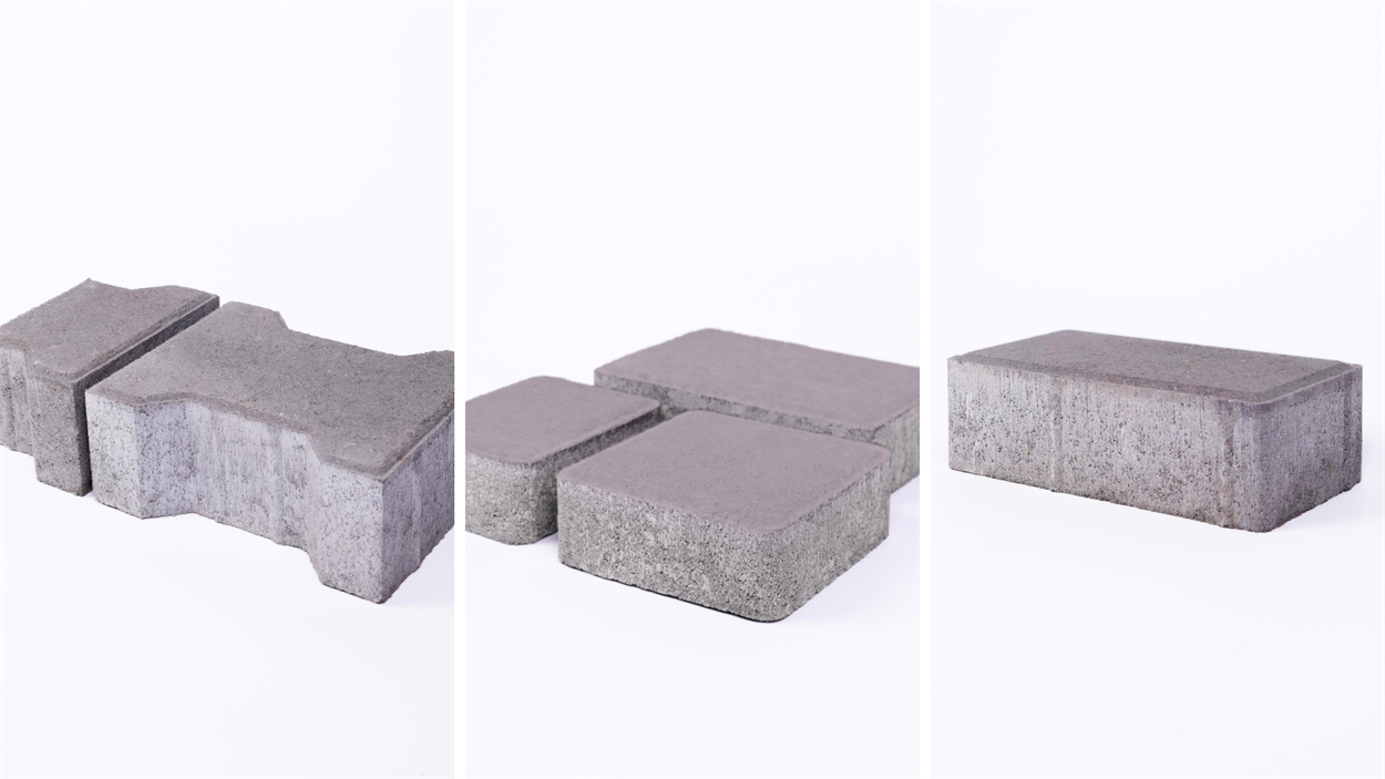 Бруківка у різній товщині.