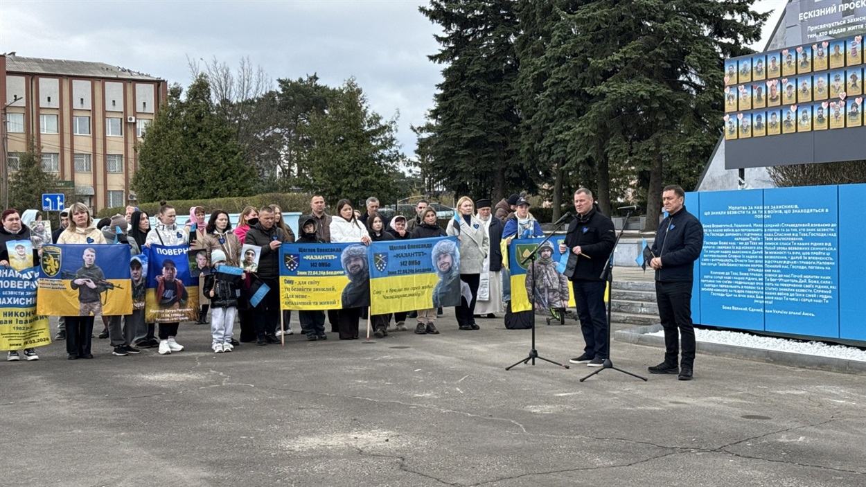 Сергій Євтушок і Руслан Серпенінов на відкритті «Стіни Надії».