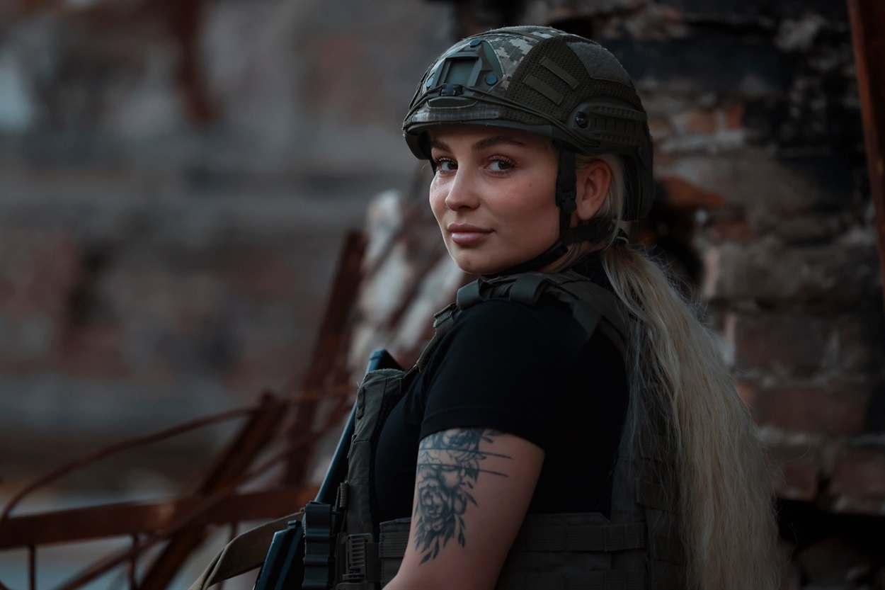 Вікторія, військовослужбовиця батальйону безпілотних систем «Адамаха» 56-ї бригади.