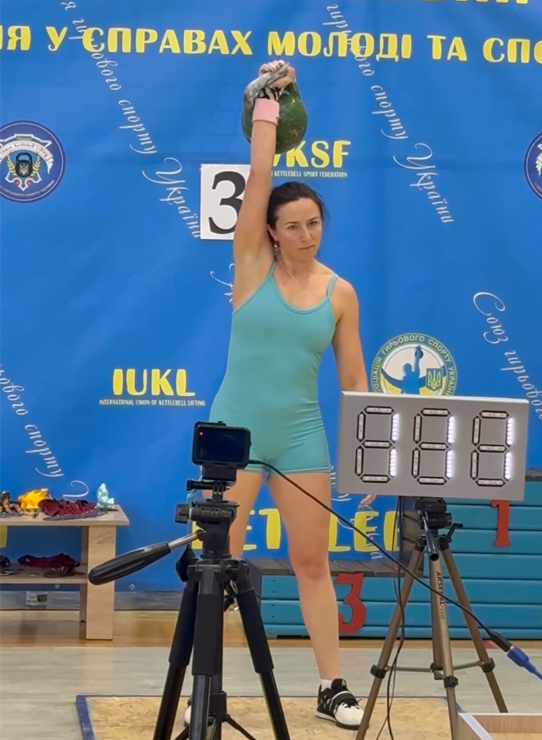 Спортсменка Оксана Рабош.