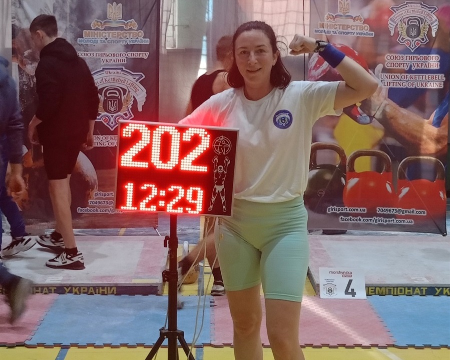 Оксана Рабош та її результат.