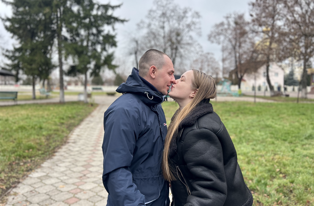 Михайло з коханою Тетяною.