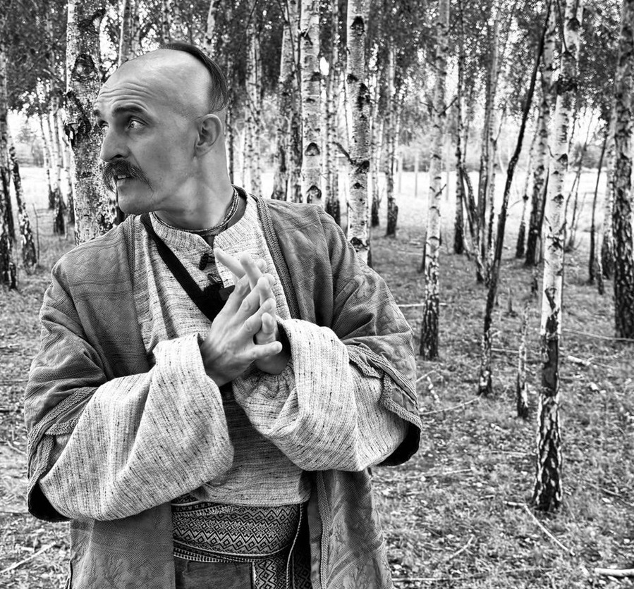Козак Сіромаха під час візиту на Сарненщину.
